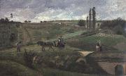 Camille Pissarro The road to Ennery,near Pontoise La route d-Ennery pres de Pontoise USA oil painting artist
